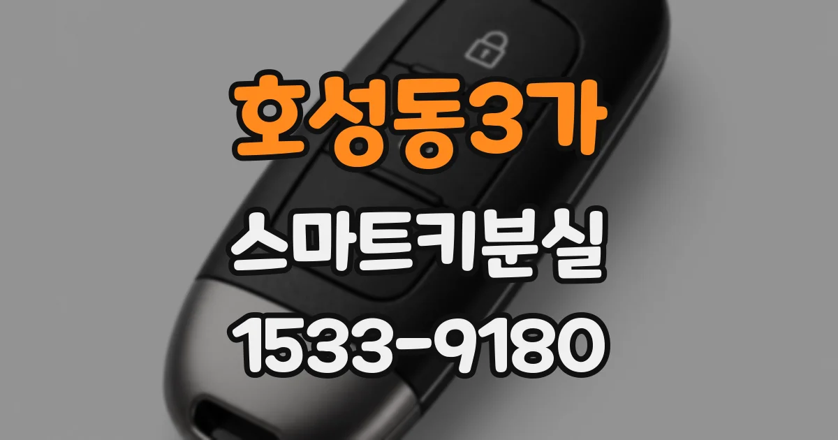 호성동3가 스마트키분실