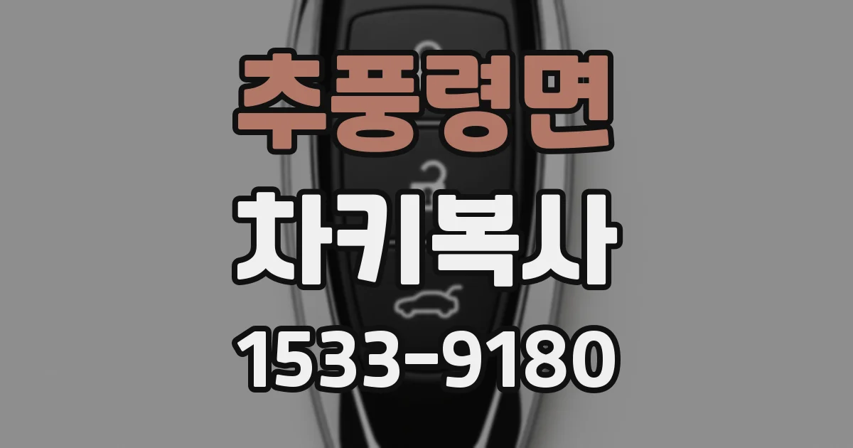 추풍령면 차키복사