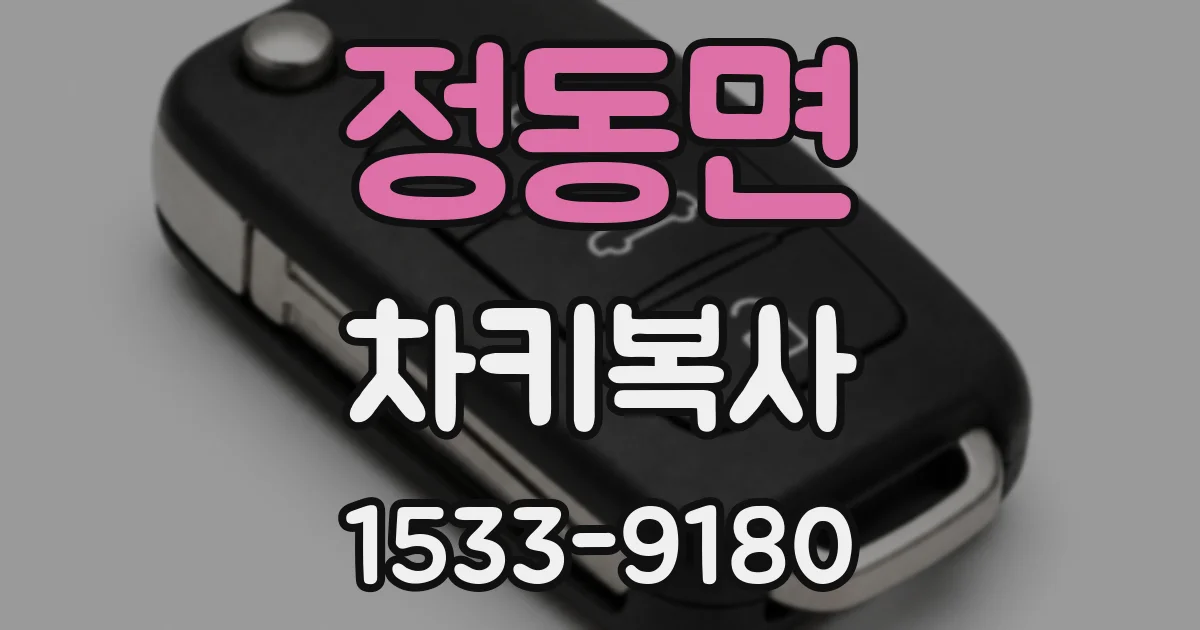 정동면 차키복사