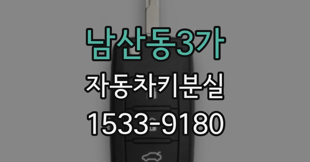 남산동3가 자동차키분실
