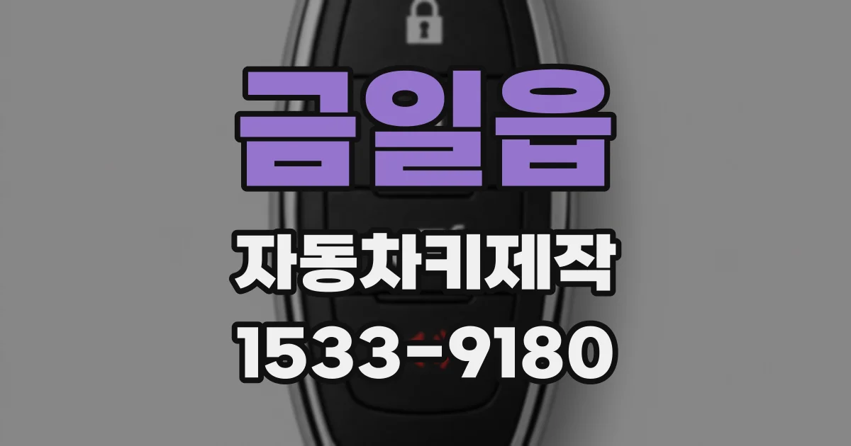 금일읍 자동차키제작