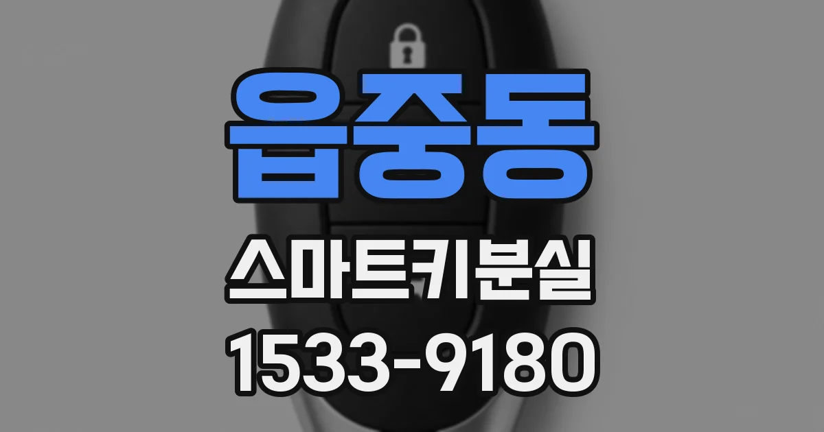 읍중동 스마트키분실