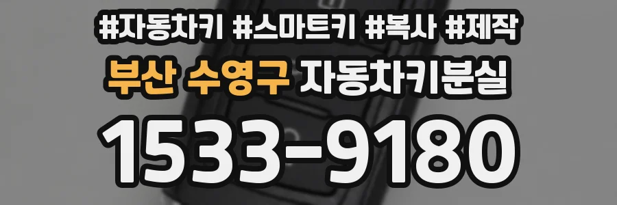 부산 수영구 자동차키분실
