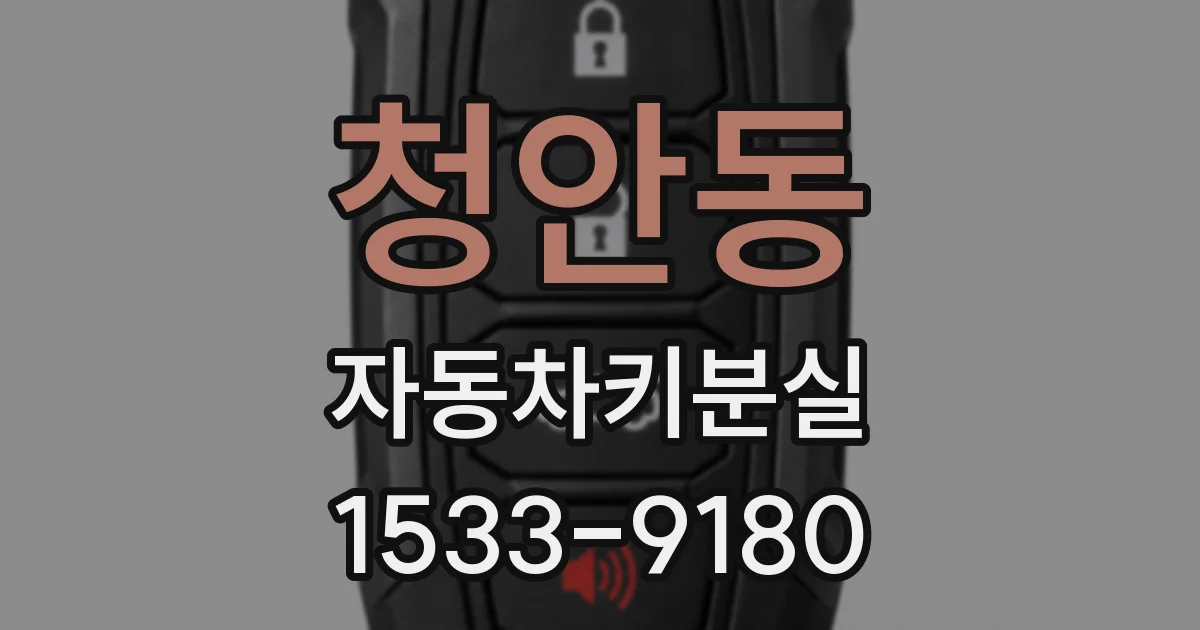 청안동 자동차키분실