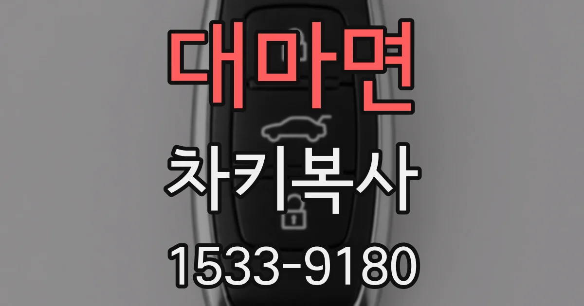 대마면 차키복사