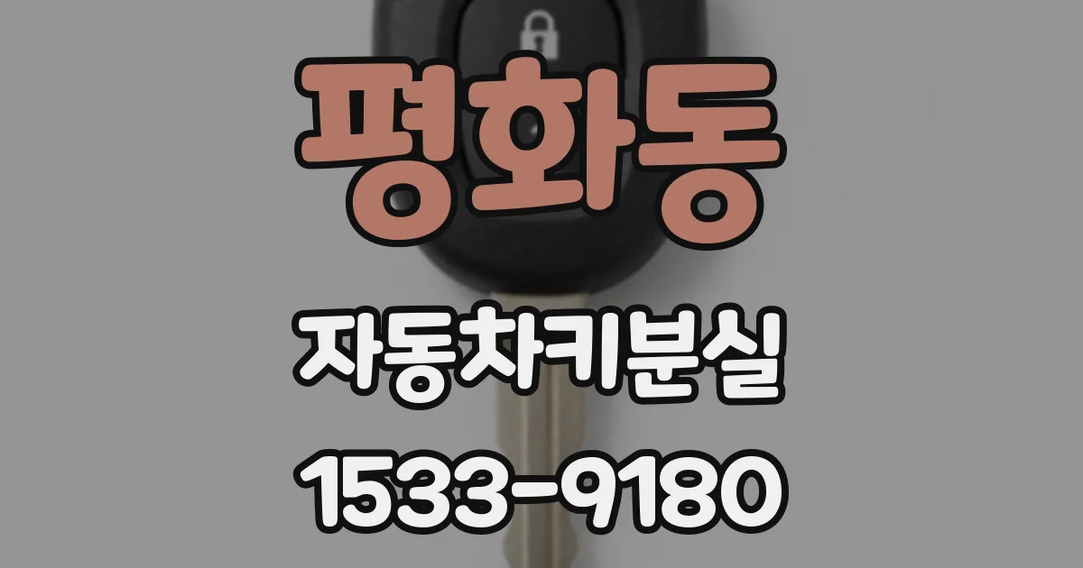 평화동 자동차키분실
