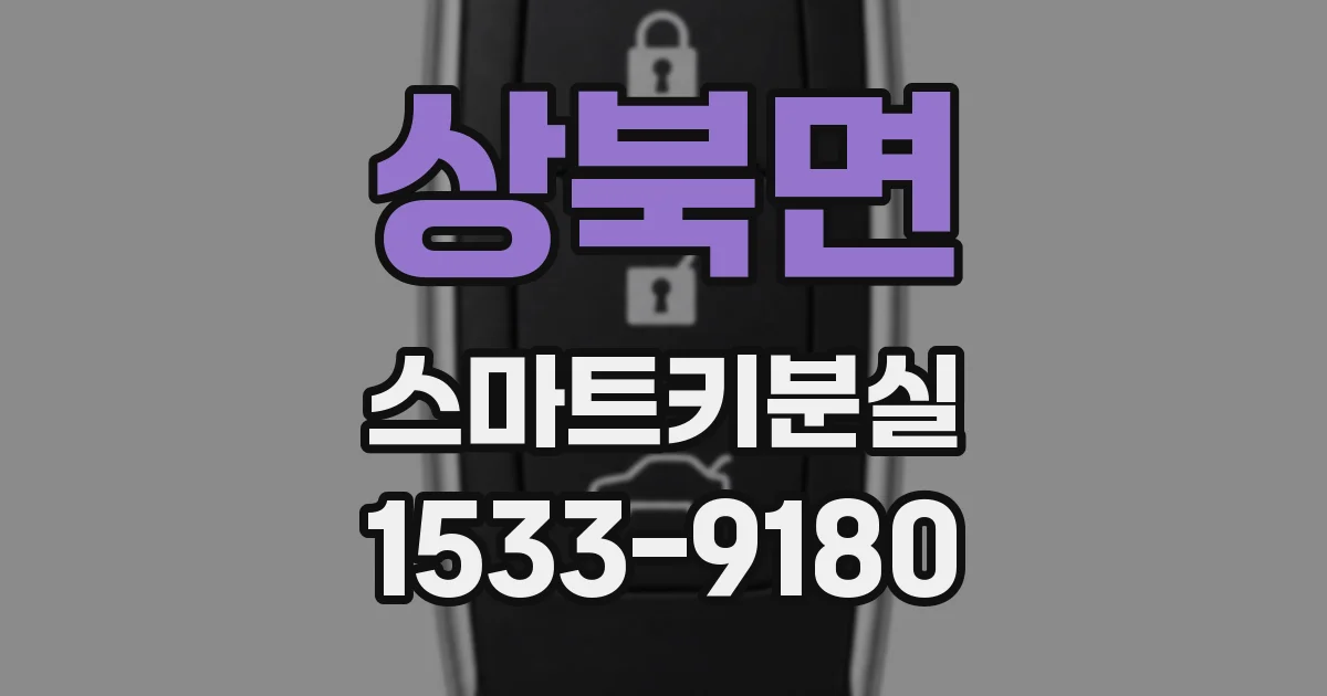 상북면 스마트키분실
