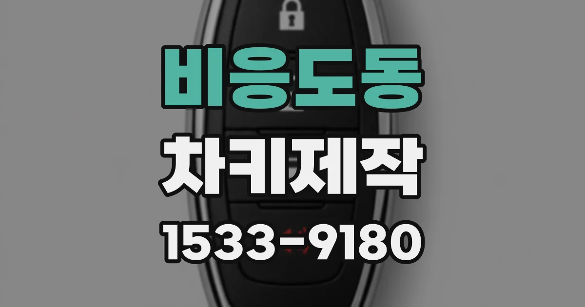 비응도동 차키제작