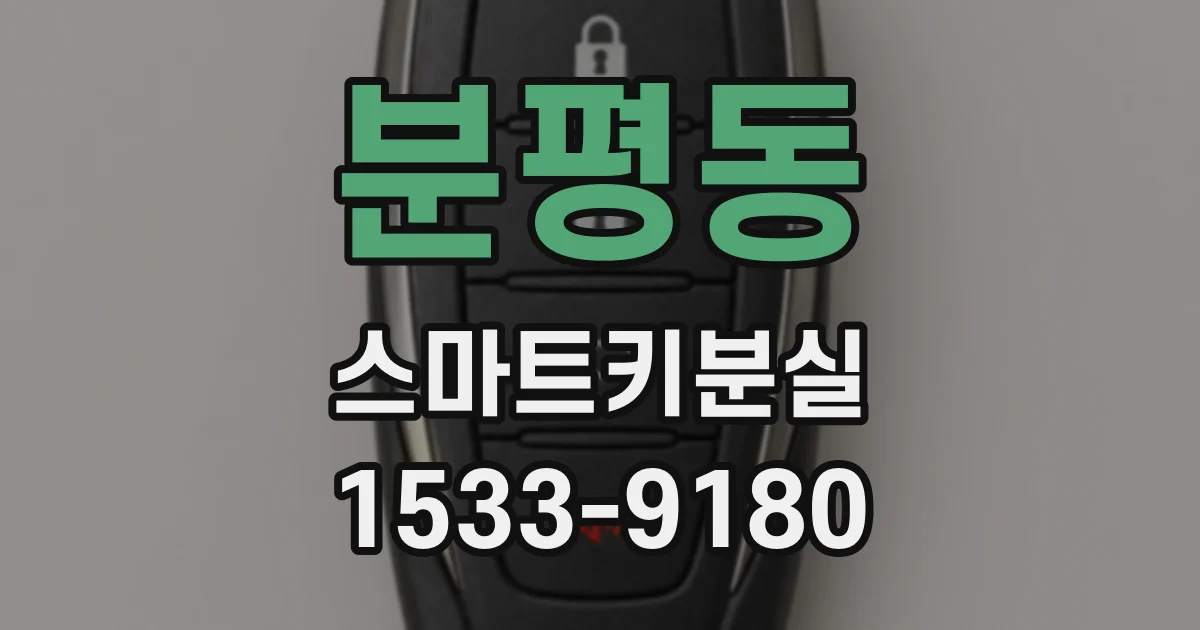 분평동 스마트키분실