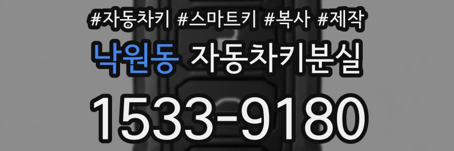 낙원동 자동차키분실