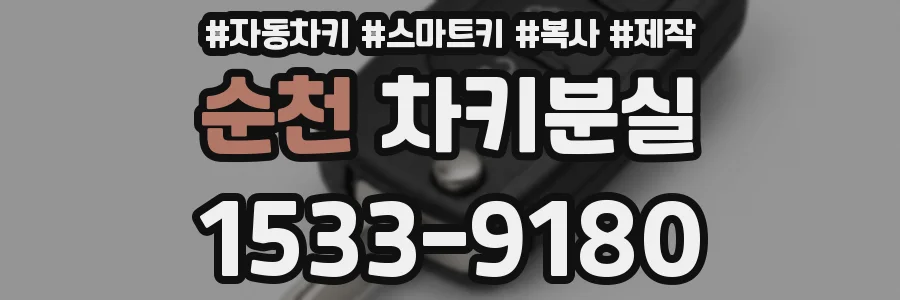 순천 차키분실