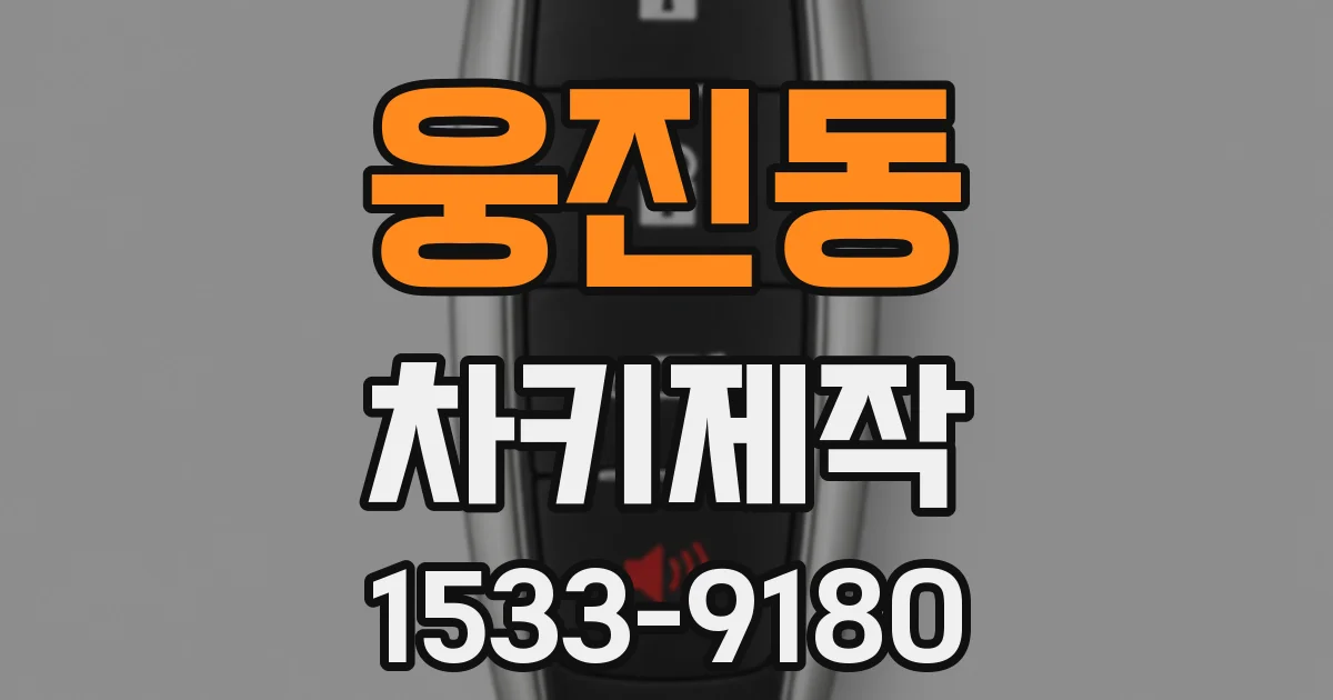 웅진동 차키제작