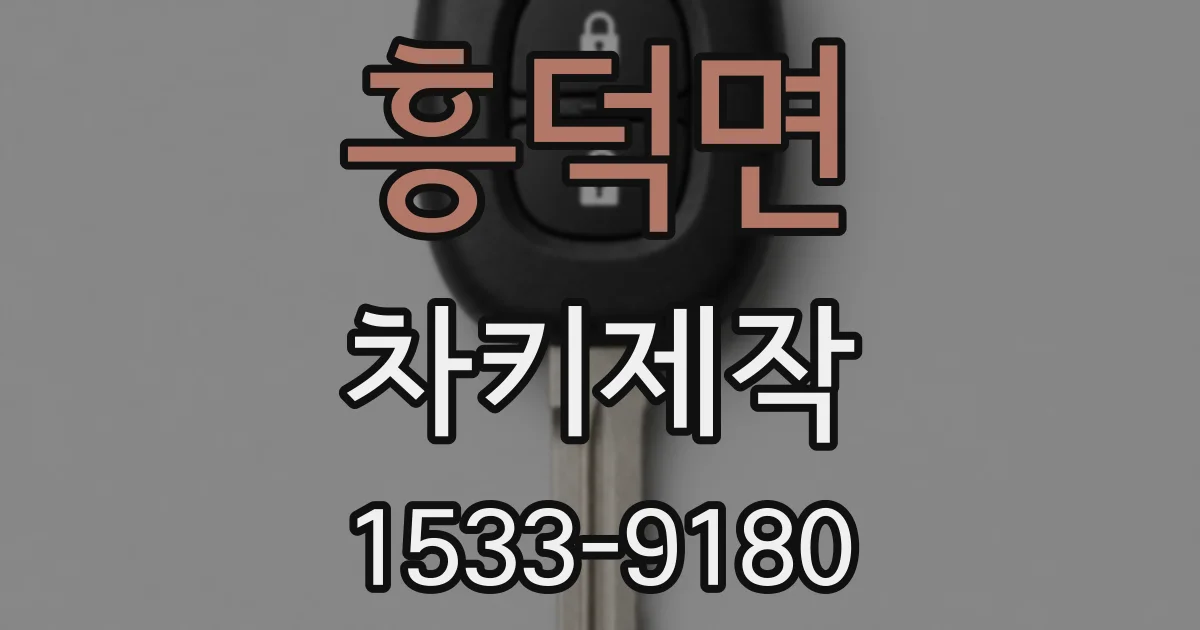 흥덕면 차키제작