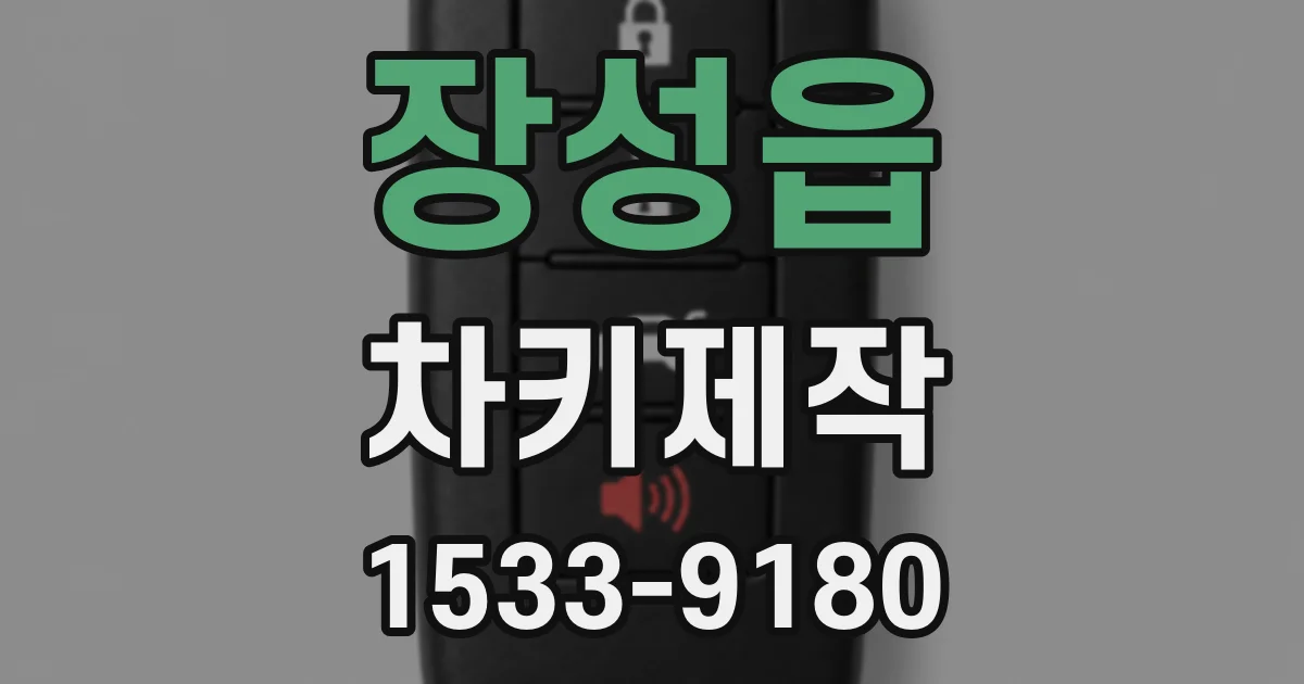 장성읍 차키제작