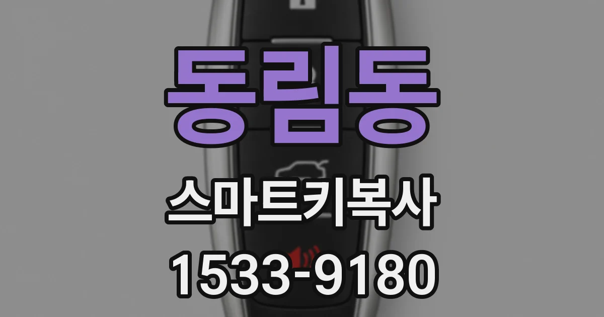 동림동 스마트키복사