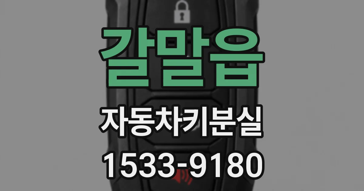 갈말읍 자동차키분실
