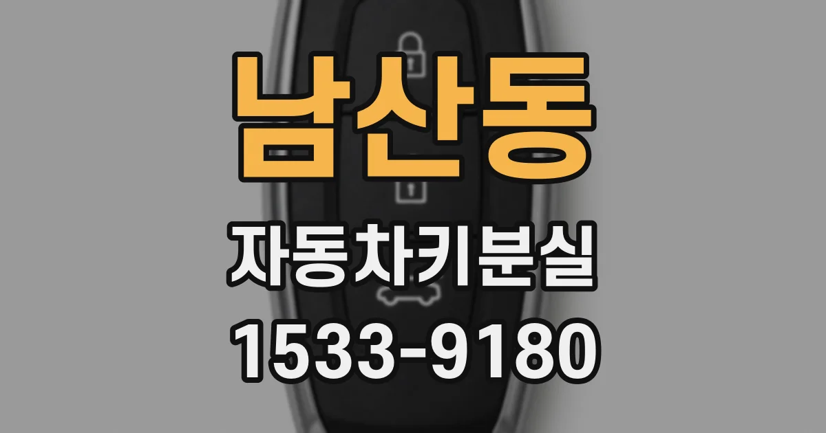 남산동 자동차키분실