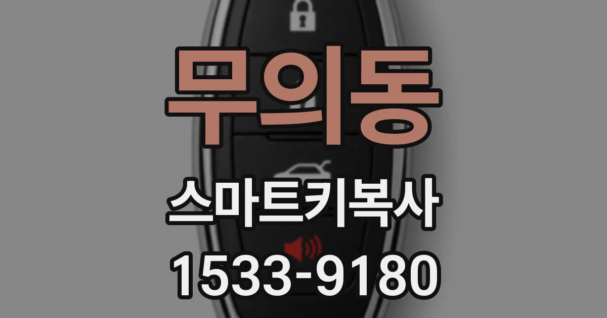 무의동 스마트키복사
