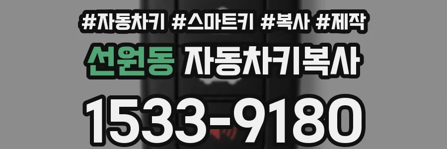 선원동 자동차키복사