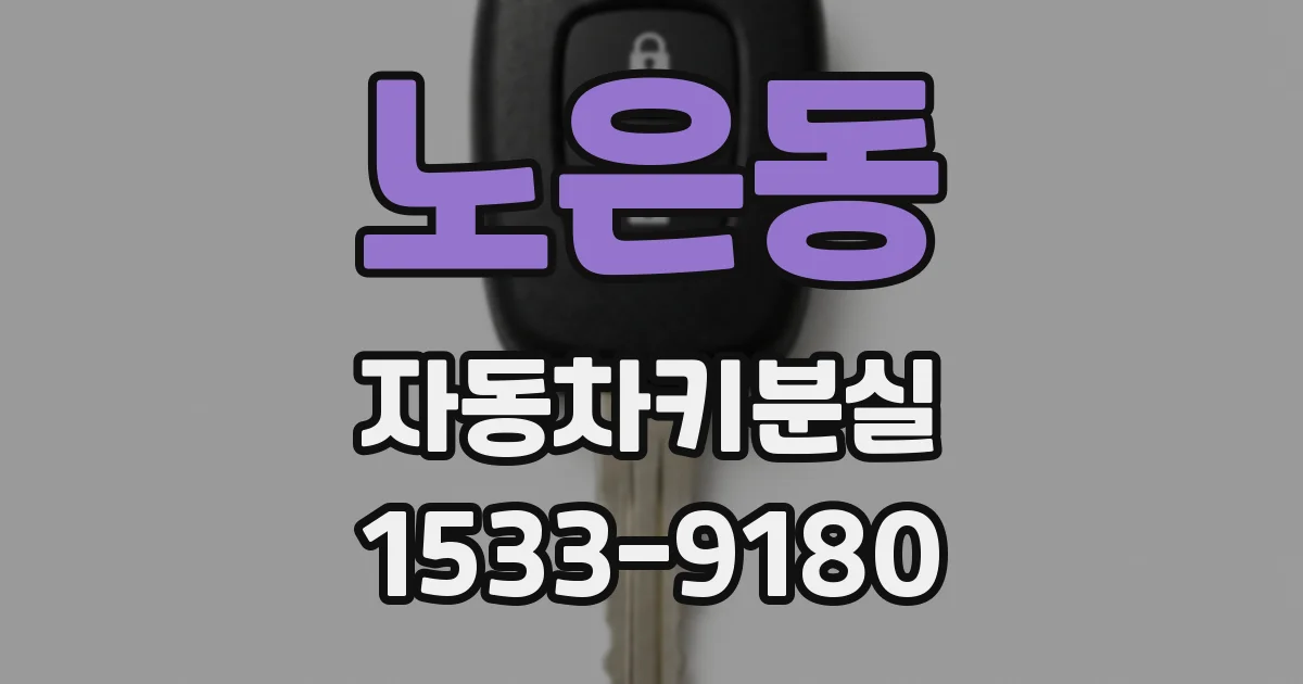 노은동 자동차키분실