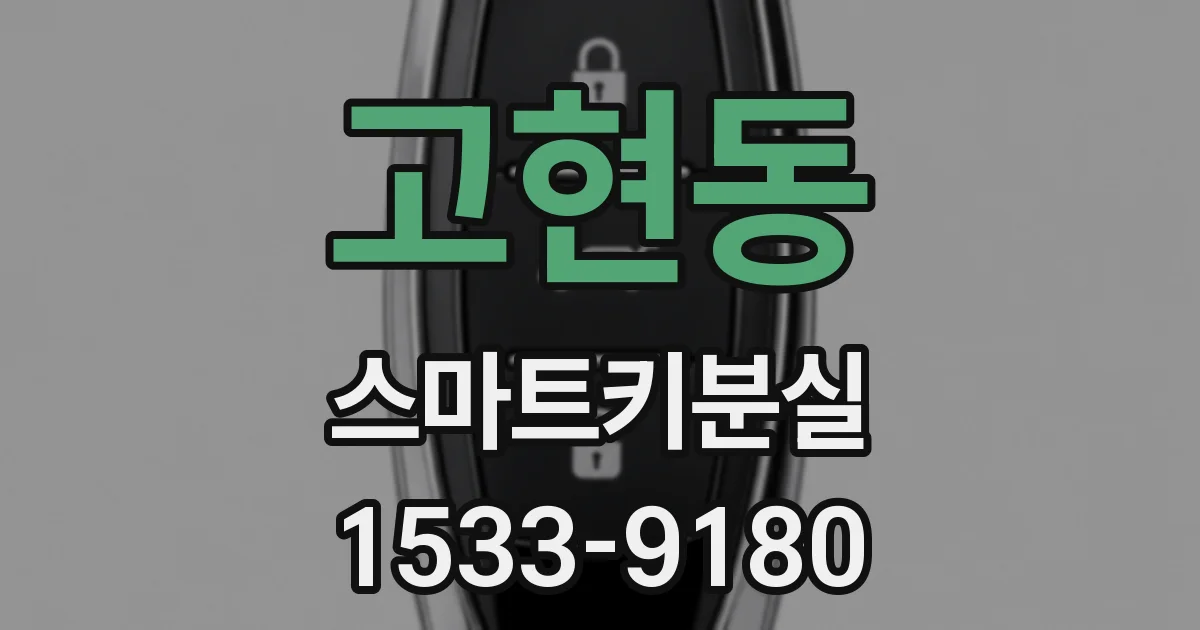 고현동 스마트키분실