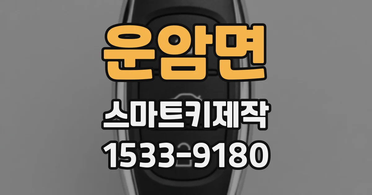 운암면 스마트키제작