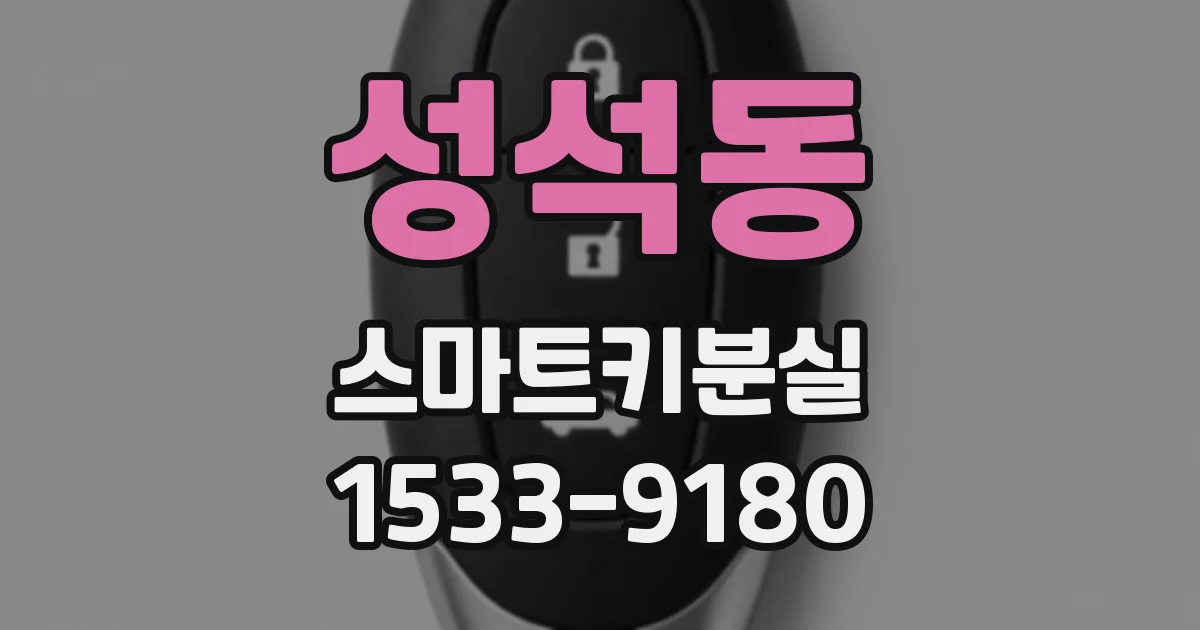 성석동 스마트키분실