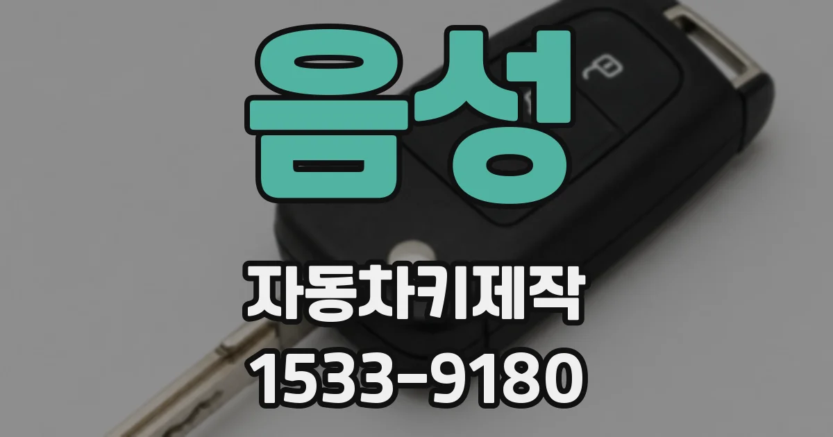 음성 자동차키제작