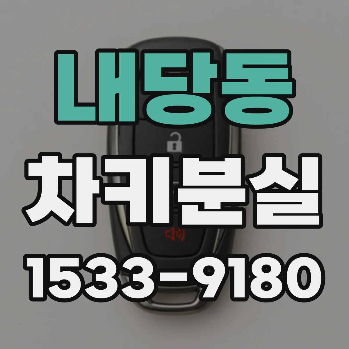 내당동 차키분실