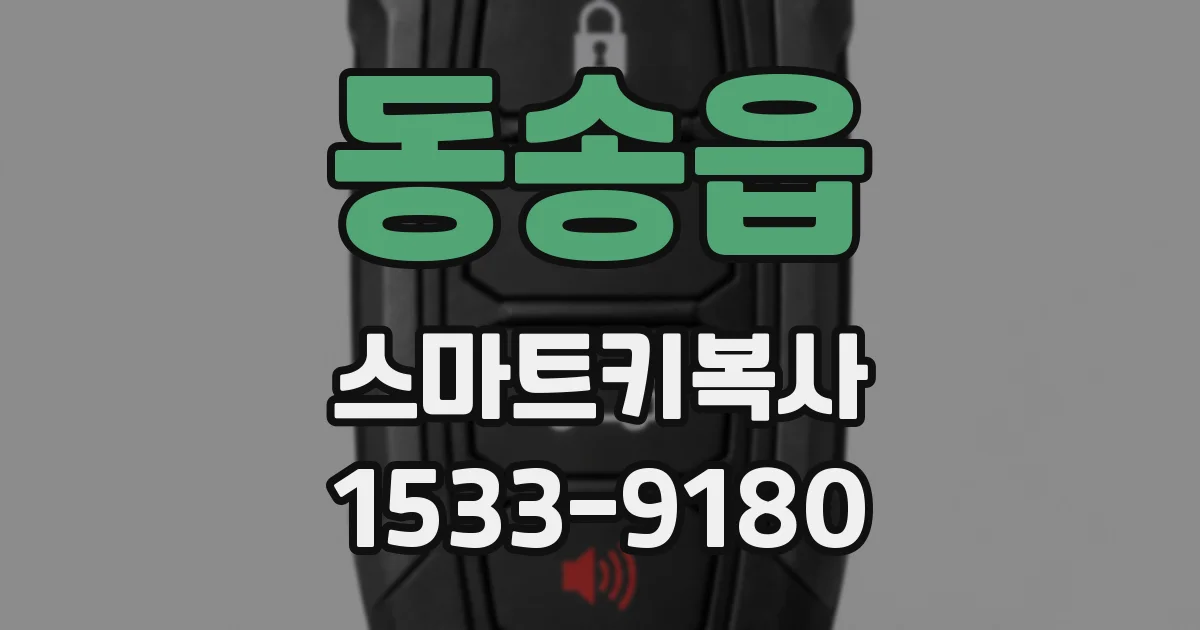동송읍 스마트키복사