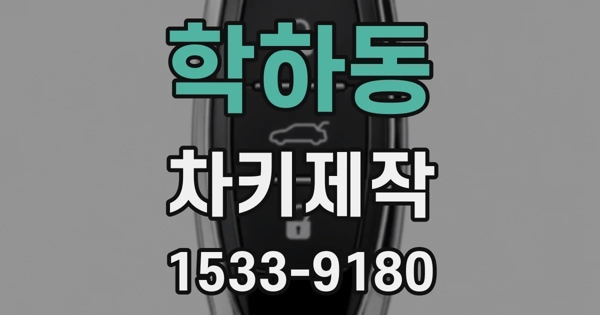 학하동 차키제작