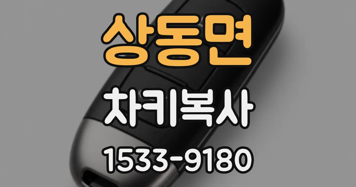 상동면 차키복사