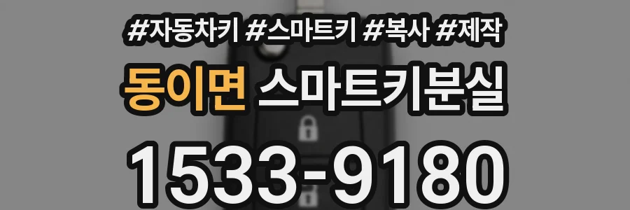동이면 스마트키분실