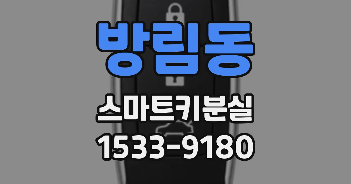 방림동 스마트키분실