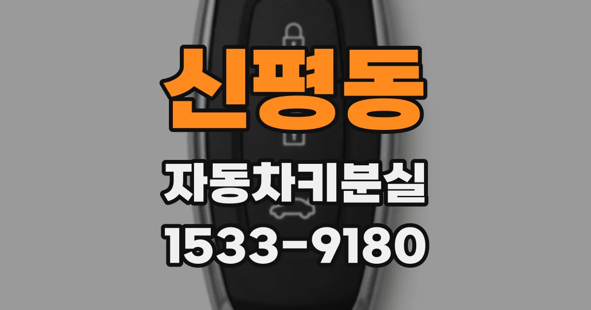 신평동 자동차키분실