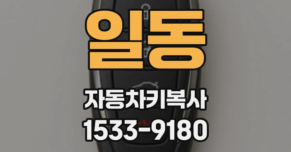 일동 자동차키복사