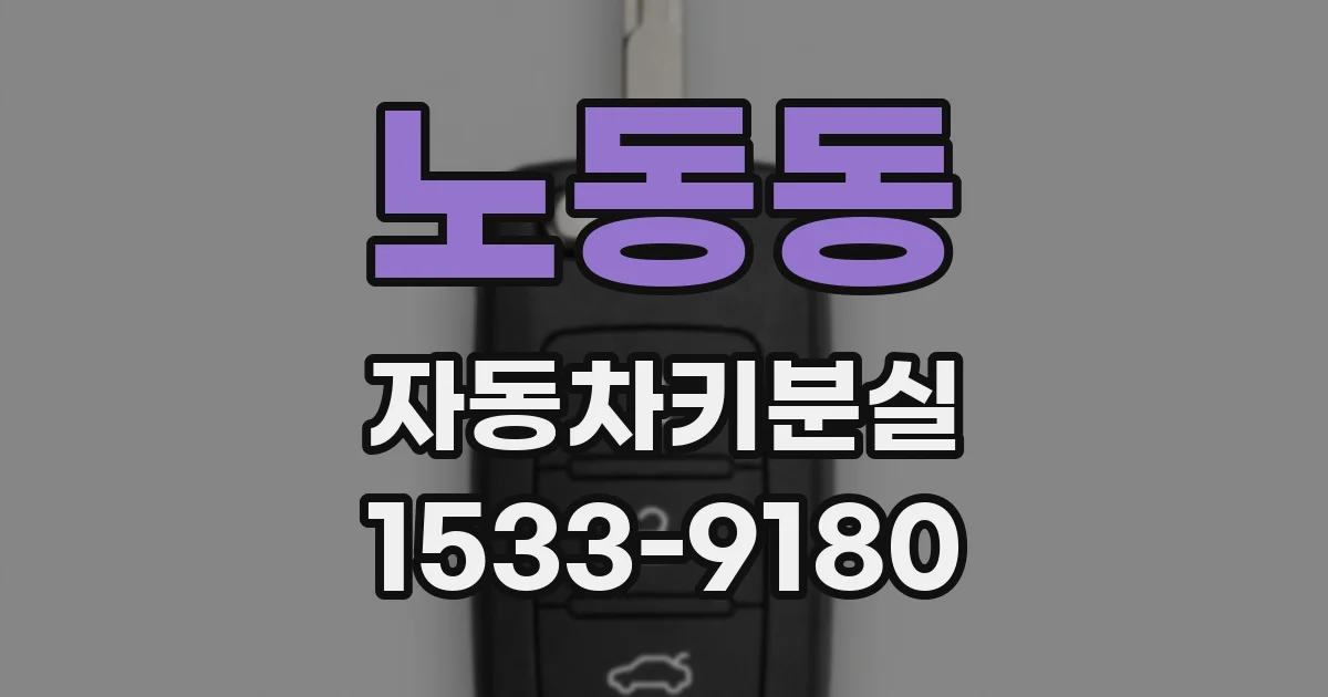 노동동 자동차키분실