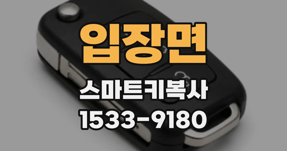 입장면 스마트키복사