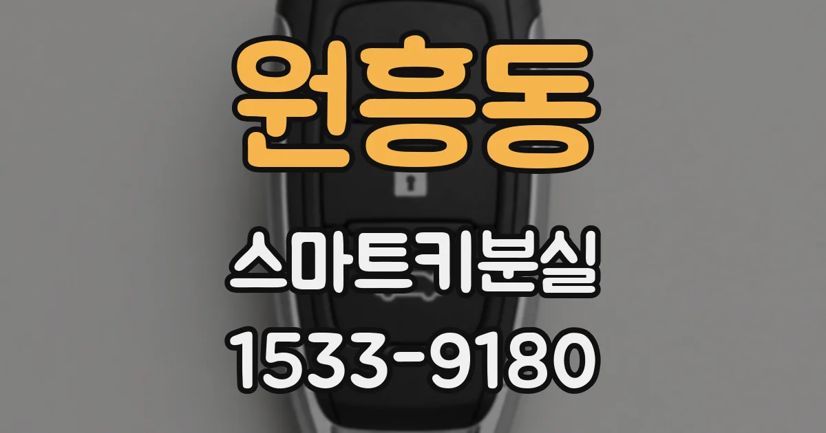 원흥동 스마트키분실