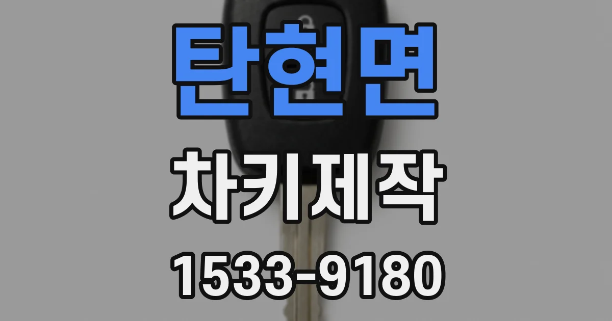 탄현면 차키제작