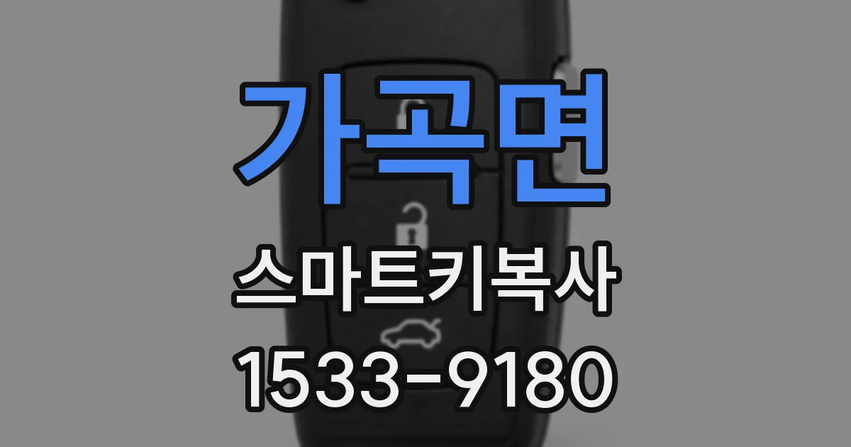 가곡면 스마트키복사