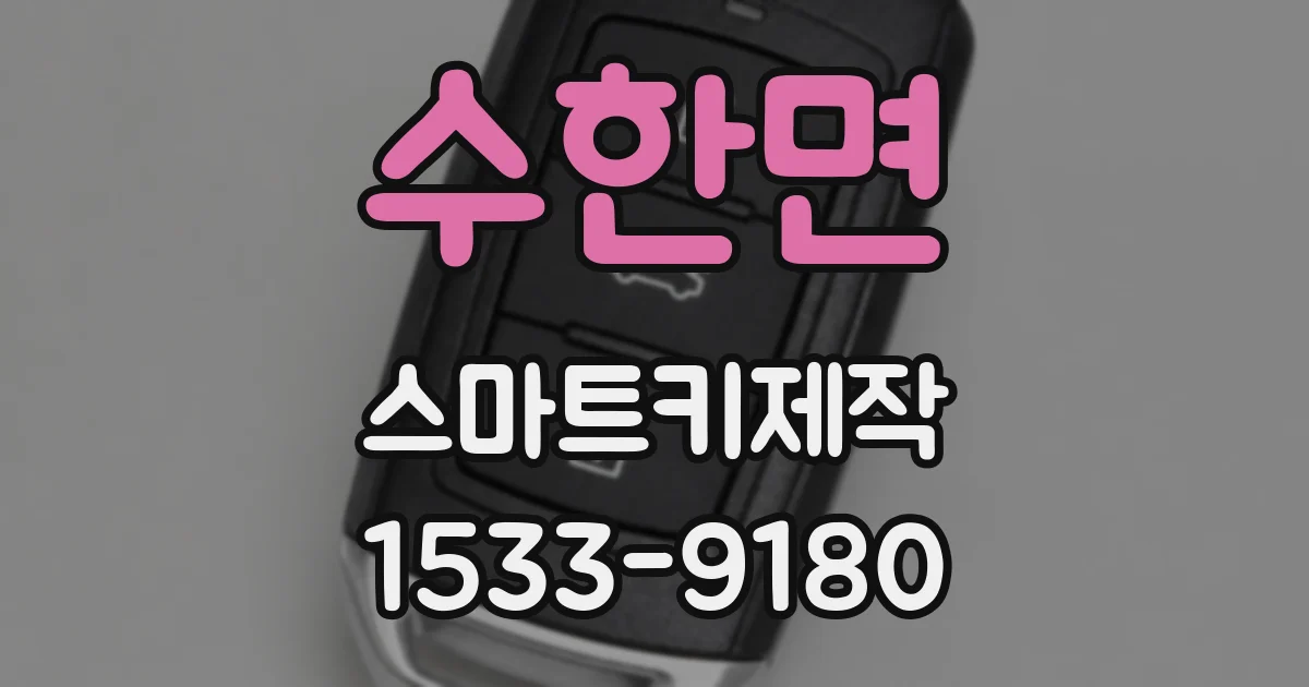 수한면 스마트키제작