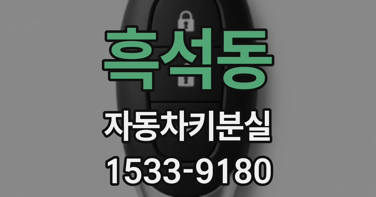 흑석동 자동차키분실