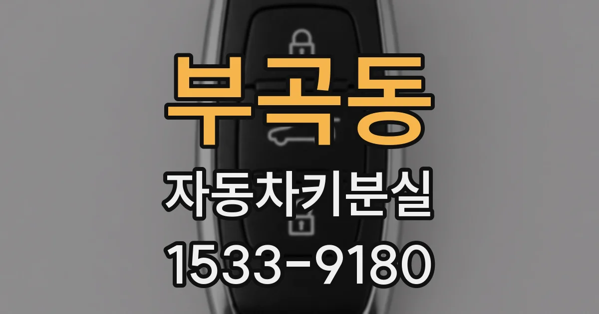 부곡동 자동차키분실