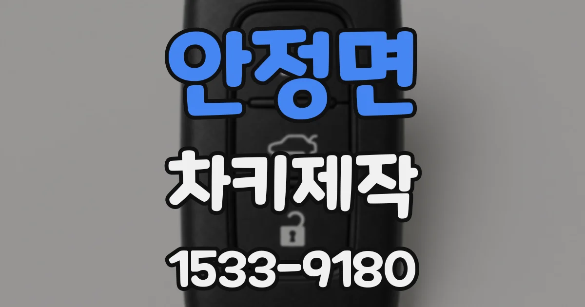 안정면 차키제작