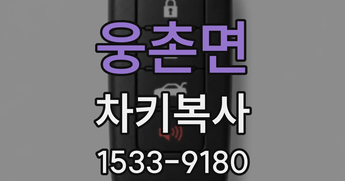 웅촌면 차키복사