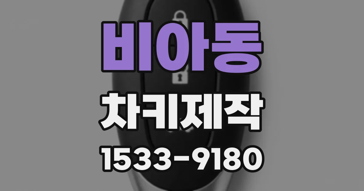 비아동 차키제작