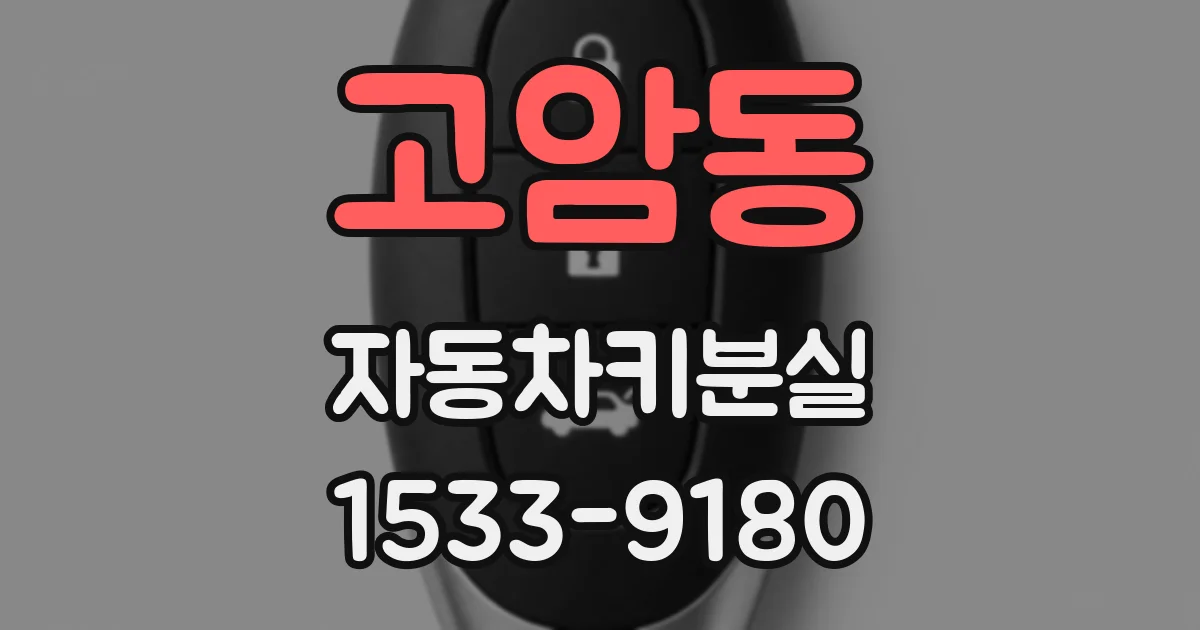 고암동 자동차키분실