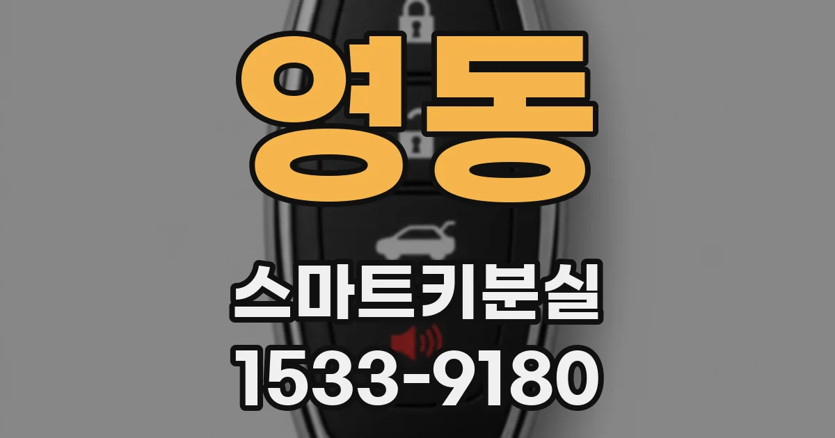 영동 스마트키분실