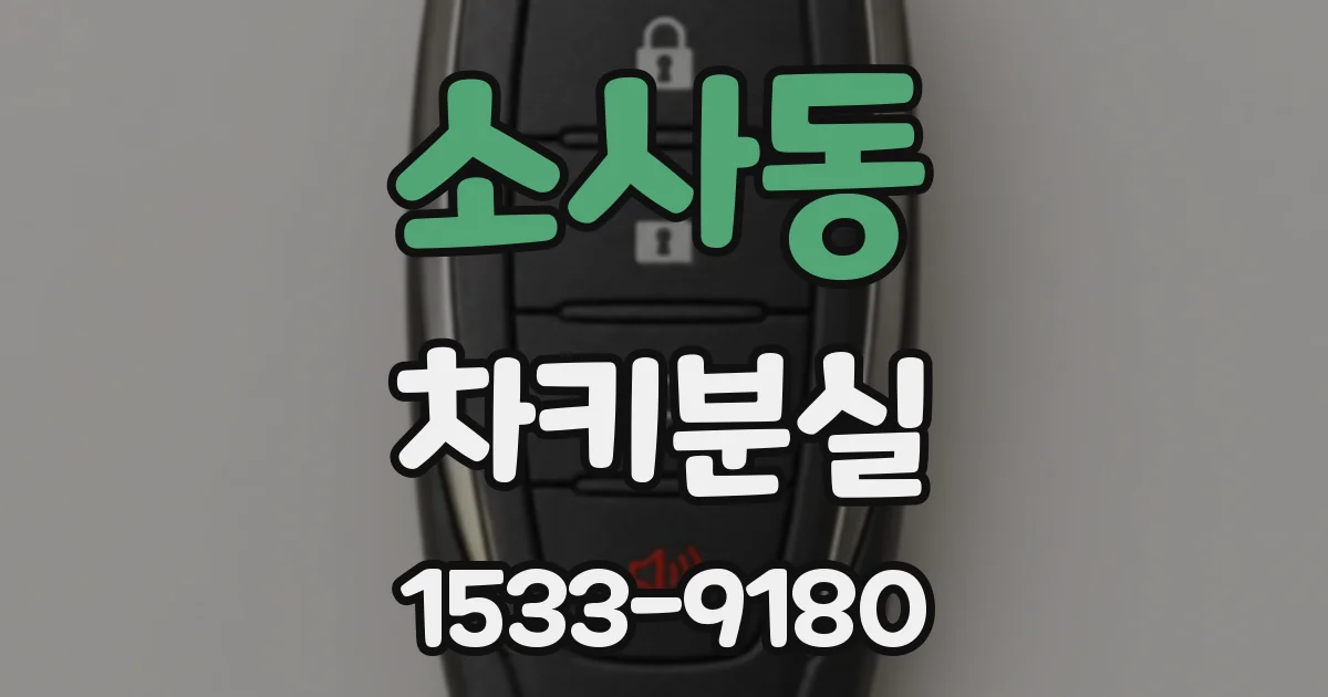 소사동 차키분실